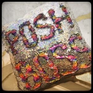 Reversible Sequins Accent Pillow Posh Boss NEW